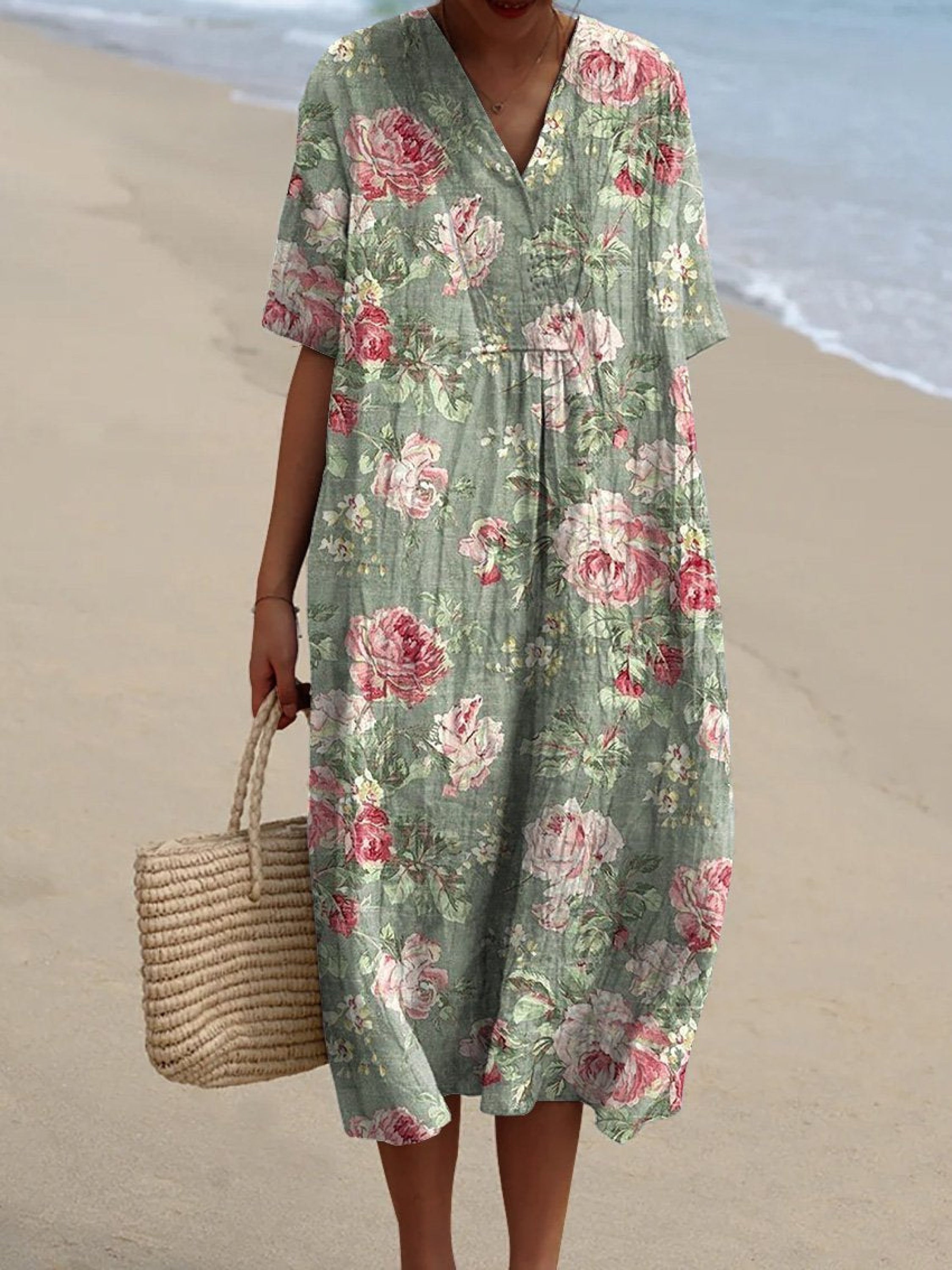 Lina | Vintage sukienka w kwiaty