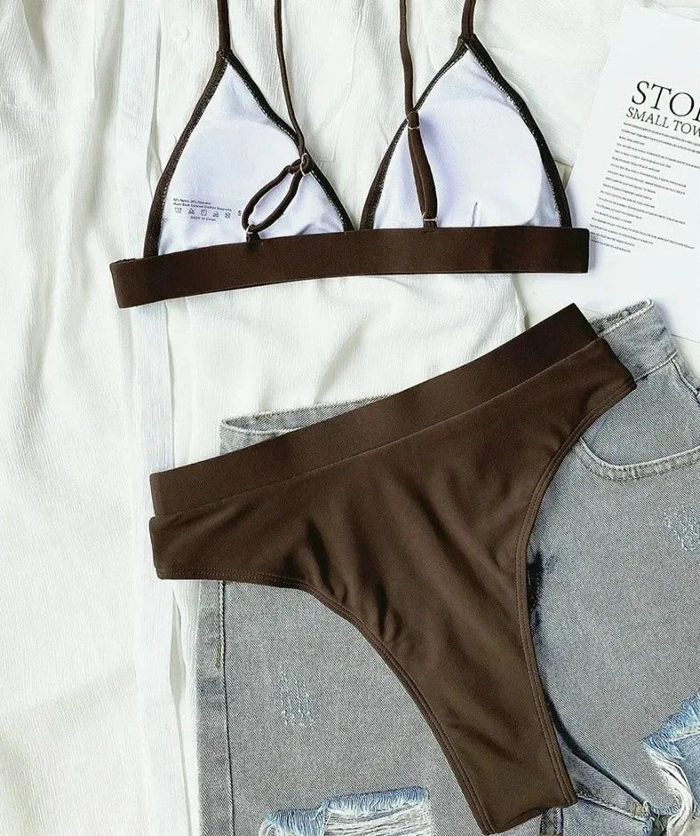 Selene™ - Bikini z Wysokim Stanem z Formowanymi Miseczkami