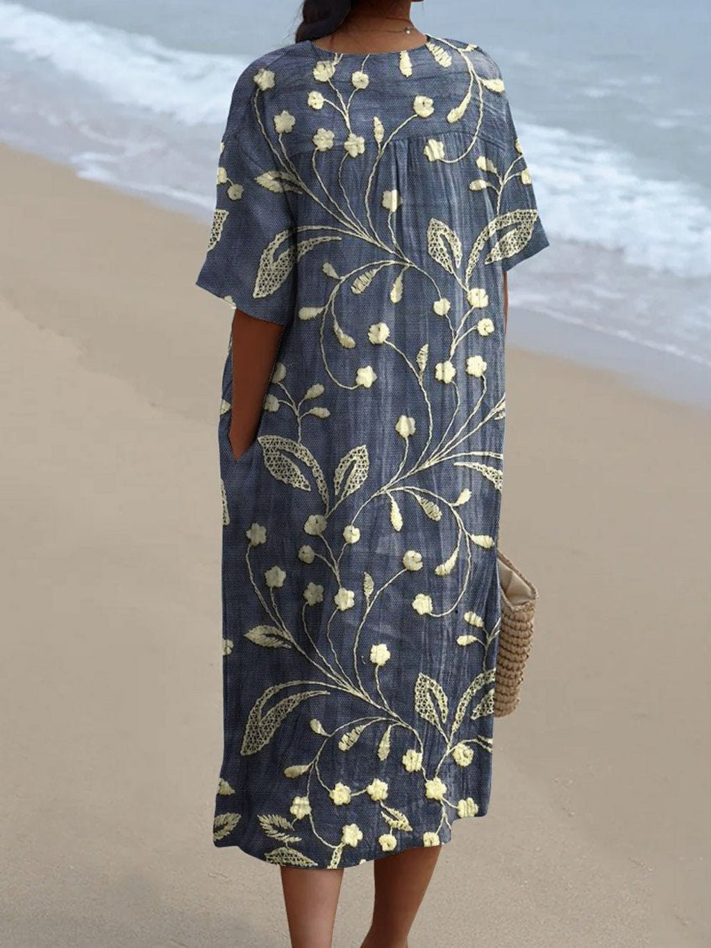 Lieke | Vintage sukienka w kwiaty