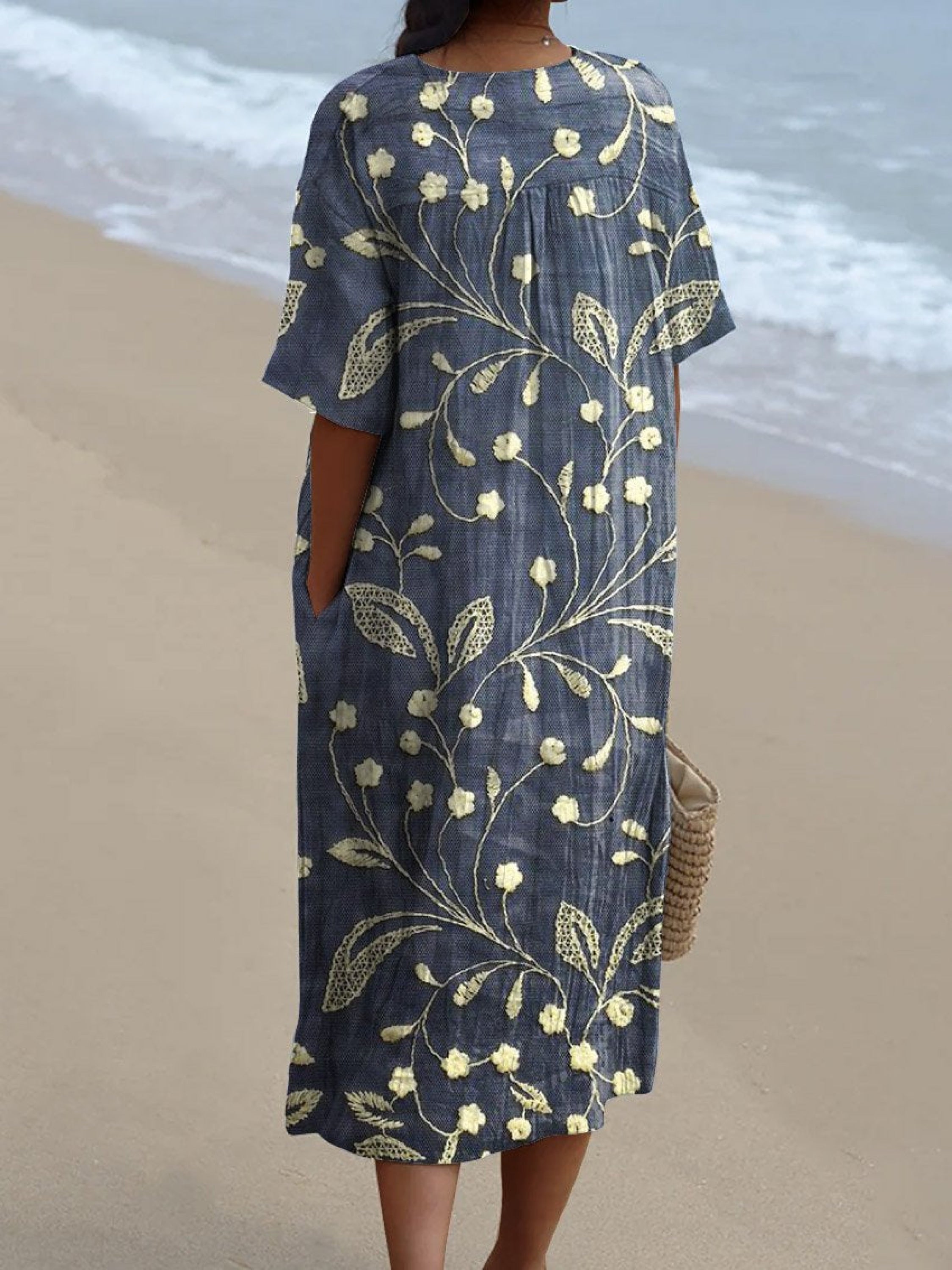Lieke | Vintage sukienka w kwiaty
